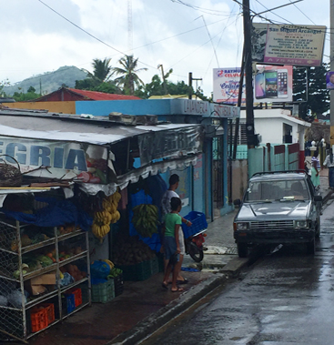 A neighbourhood market lined with fresh fruit stands — the kind of everyday place that inspires every Maison Maps food collection.