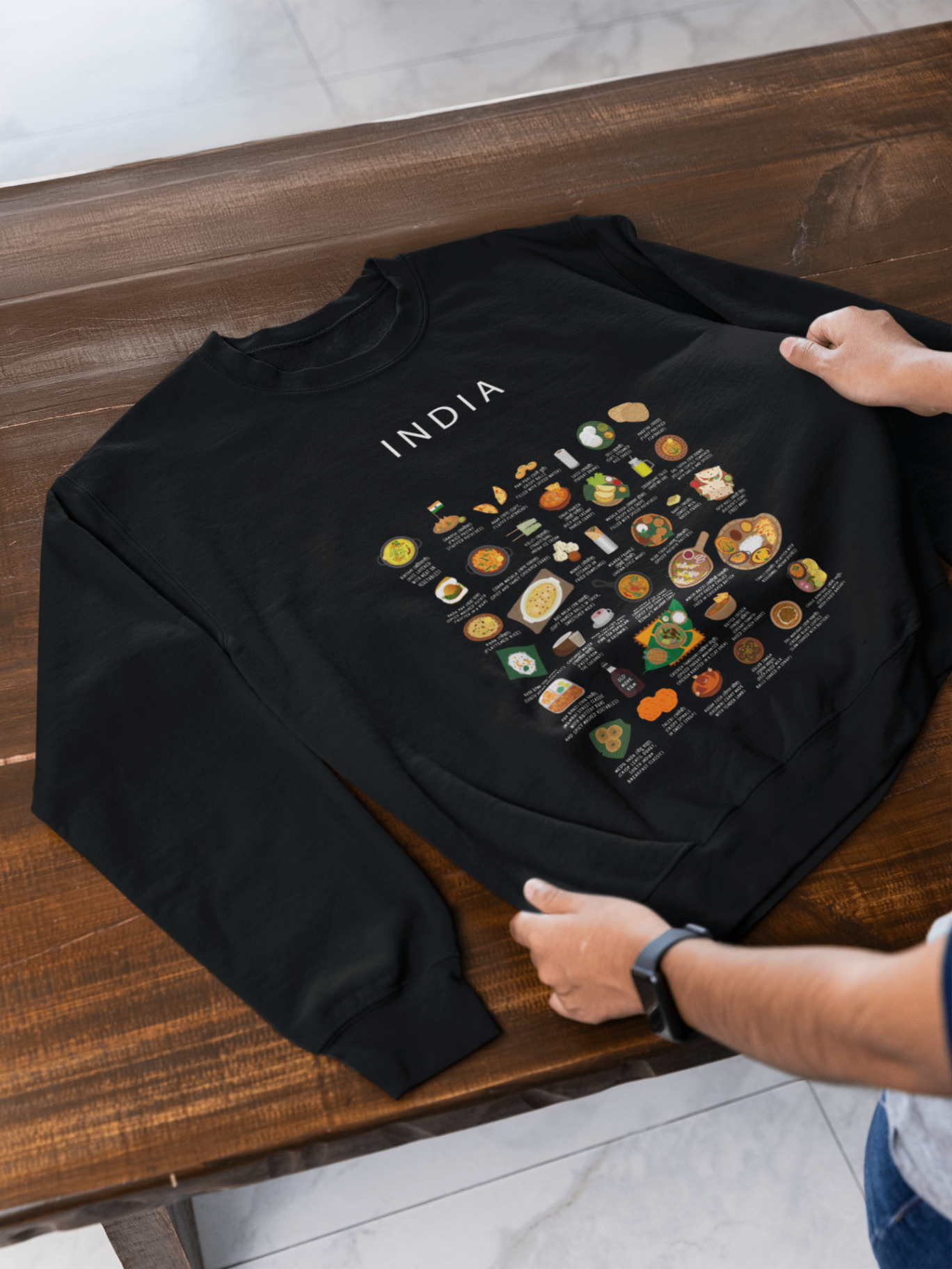 India food collection thumbnail featuring illustrations of Curry and Naan — Maison Maps editorial artwork.