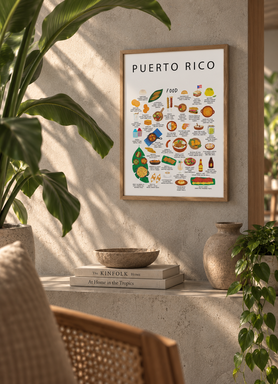Puerto Rico illustrated food collection by Maison Maps